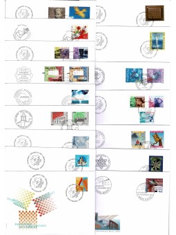 2001 SVIZZERA 18 BUSTE FDC...