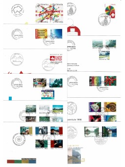 1998 SVIZZERA 13 BUSTE FDC...