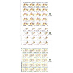 2009 SAN MARINO GIOCHI DEL MEDITERRANEO 3 MINIFOGLI NUOVI MNH MF24579