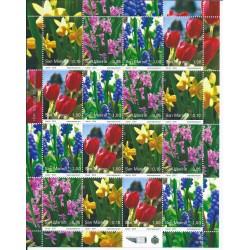 2009 SAN MARINO FIORI 1 MINIFOGLIO NUOVO MNH MF24582