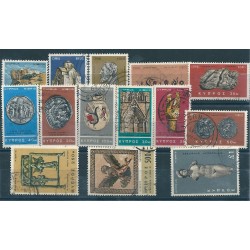 1966 CIPRO DEF. SOGGETTI DIVERSI 14 VALORI USATI MF24632