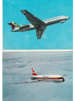 CARTOLINA AEREI - CARAVELLE...