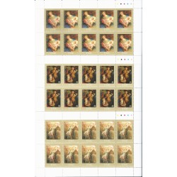 2005 VATICANO NATALE (2005) 3 MINIFOGLI NUOVI MNH MF 24676