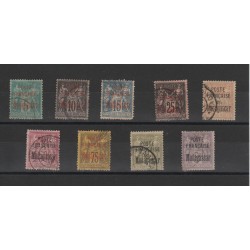 MADAGASCAR 1895 SOPRASTAMPATI 9 VAL USATI MF19430