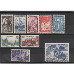 1944 MONACO SERIE BENEFICENZA 9 VAL MNH MF19408
