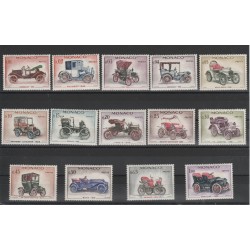 1961 MONACO AUTOMOBILI 14 VALORI NUOVI MLH MF19406