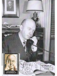 CARTOLINA MAXIMUM ATTORE OTTO PREMINGER NUOVA MF19384