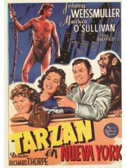 CARTOLINA DI TARZAN JOHNNY WEISSMULLER NUOVA MF19371