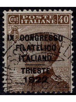 1922 REGNO 40 CENT. BRUNO...