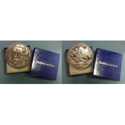 MEDAGLIA CELEBRATIVA CINEMA SAMUEL FULLER BRONZO ARGENTATO TIR.LIMITATA MF40408