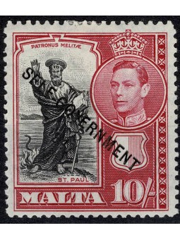 MALTA 1948 GIORGIO VI 10 S....