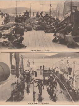 DUE CARTOLINE MILITARI VITA...