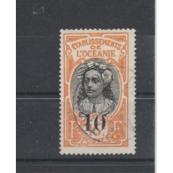 OCEANIA FRANCESE 1916 YVERT N 43 UN VAL USATO MF19243