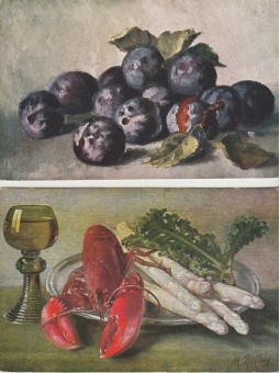 DUE CARTOLINE NATURA MORTA...