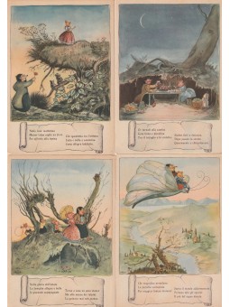 QUATTRO CARTOLINE DI FIABE...