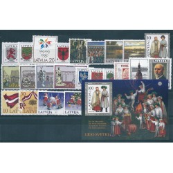 1987 LETTONIA LATVIJA ANNATA COMPLETA 24 VALORI E 1 BF NUOVI MNH MF40511