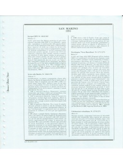 SAN MARINO 1991 FOGLI...