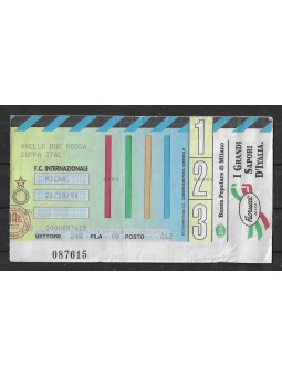 BIGLIETTO ORIGINALE / COPPA...