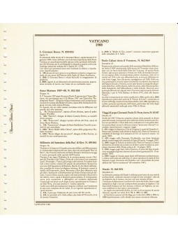 VATICANO 1988 FOGLI MARINI...