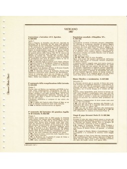 VATICANO 1987 FOGLI MARINI...