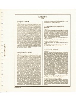 VATICANO 1985 FOGLI MARINI...