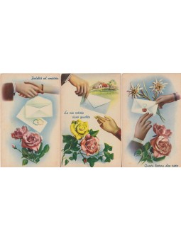 TRE CARTOLINE LA LETTERA -...