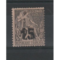 MADAGASCAR 1891 SOPRASTAMPA GRANDE 1 VAL USATO YVERT 5 MF19719