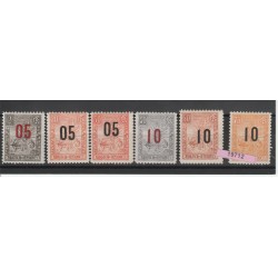 MADAGASCAR 1902 ALLEGORIA SOPRAST 5 VAL USATI MF19710