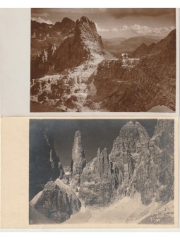 DUE FOTOCARTOLINE D'EPOCA...