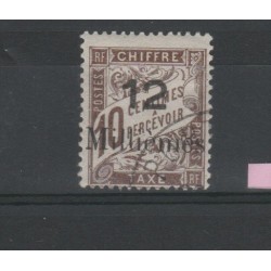 PORT - SAID 1921 SEGNATASSE SOPRASTAMPATE 1 VAL USATO MF19732