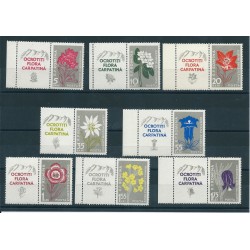 1957 ROMANIA FLORA DEI CARPAZZI 8 VALORI NUOVI MNH MF40623