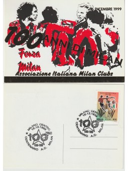 1999 CARTOLINA CALCIO 100°...