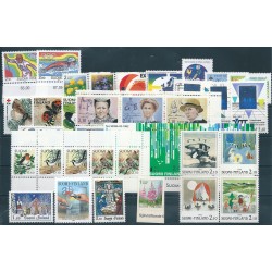 1992 FINLANDIA ANNATA COMPLETE 37 VALORI E 1 BF NUOVI MNH MF40675