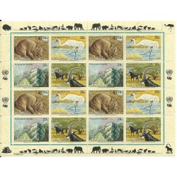 1993 ONU O.N.U. NEW YORK PROTEZIONE NATURA MINIFOGLIO 1 MF MNH MF24846