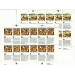 1993 ONU O.N.U. NEW YORK DICHIARAZIONE DEI DIRITTI UOMO 5 SERIE 2 MF MNH MF24853