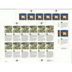 1990 ONU O.N.U. NEW YORK DICHIARAZIONE DEI DIRITTI UOMO 2 SERIE 2 MF MNH MF24869