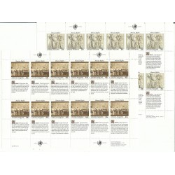 1990 ONU O.N.U. NEW YORK DICHIARAZIONE DEI DIRITTI UOMO II SERIE 2 MF MNH MF24869