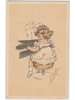 CARTOLINA ILLUSTRATORE ELDA...