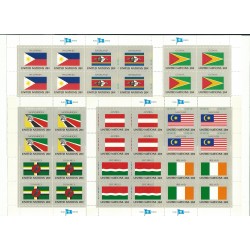 1982 ONU O.N.U. NEW YORK BANDIERE STATI MEMBRI DELL O.N.U. III SERIE 4 MF MNH MF24879