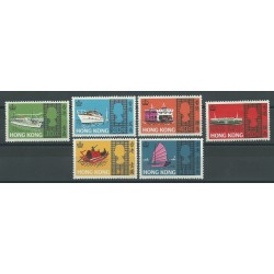 HONG KONG 1968 ELISABETTA II NAVI E BATTELLI 6 V NUOVI MNH YV 230-35 MF24903