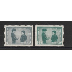 1962 IRAN - PERSIA GIORNATA DELL' INFANZIA 2 VAL MNH MF19888