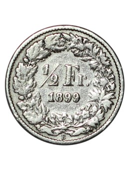 1899 SVIZZERA 1/2 FRANCO -...