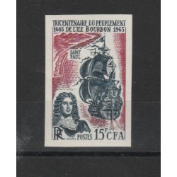 REUNION 1965 INSEDIAMENTO ISOLA BORBONE 1 VAL ND MNH MF19870