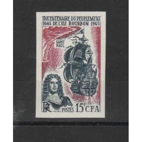 REUNION 1965 INSEDIAMENTO ISOLA BORBONE 1 VAL ND MNH MF19870