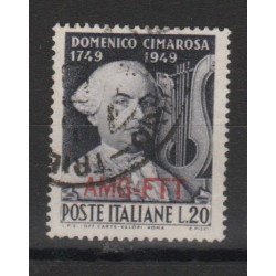 1949 TRIESTE A BICENTENARIO NASCITA CIMAROSA 1 VALORE USATO MF50000
