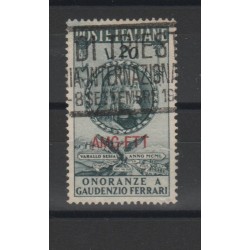 1950 TRIESTE A AMG-FTT IN ONORE A GAUDENZIO FERRARI 1 VALORE USATO MLH MF19974