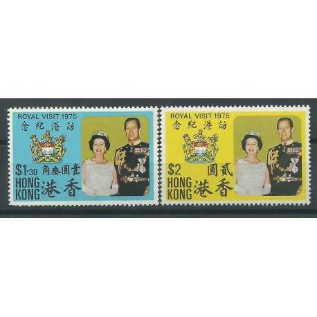 HONG KONG 1975 VISITA RALE 2 VAL MNH YV n 295-296 MF24941