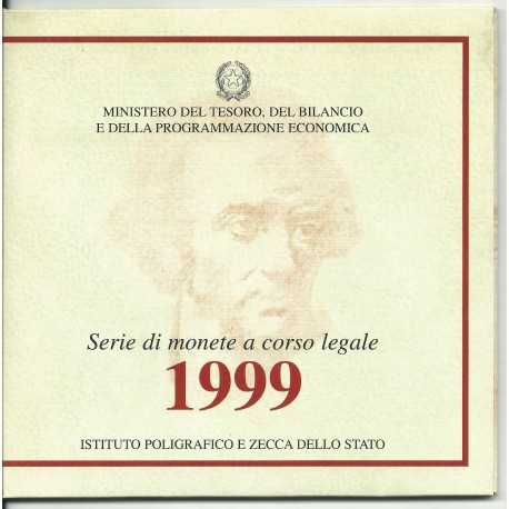 1999 ITALIA REPUBBLICA DIVISIONALE 12 MONETE CONF ORIGINALE ZECCA FDC MF25197