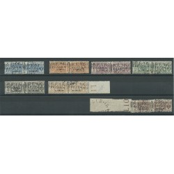 1943 FEZZAN SERIE PACCHI POSTALI SOPRASTAMPATI A MANO 7 V USATI CERT E DIENA MF24988