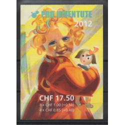 2012 SVIZZERA SWITZERLAND PRO JUVENTUTE LIBRETTO USATO MF28238